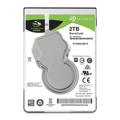 Seagate Barracuda 2.5" 2 TB Serial ATA 3