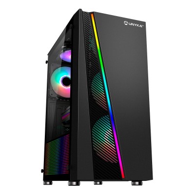 UNYKAch ATX Glayze Black Tower Negro