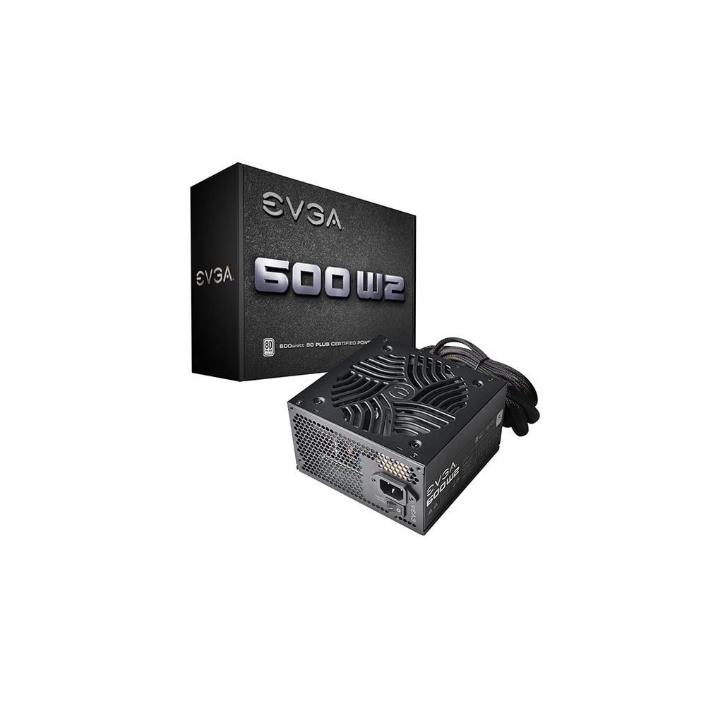 EVGA 100-W2-0600-K2 unidad de fuente de alimentación 600 W 20+4 pin ATX ATX Negro EVGA 100-W2-0600-K2 unidad de fuente de alimentación 600 W 20+4 pin ATX ATX Negro