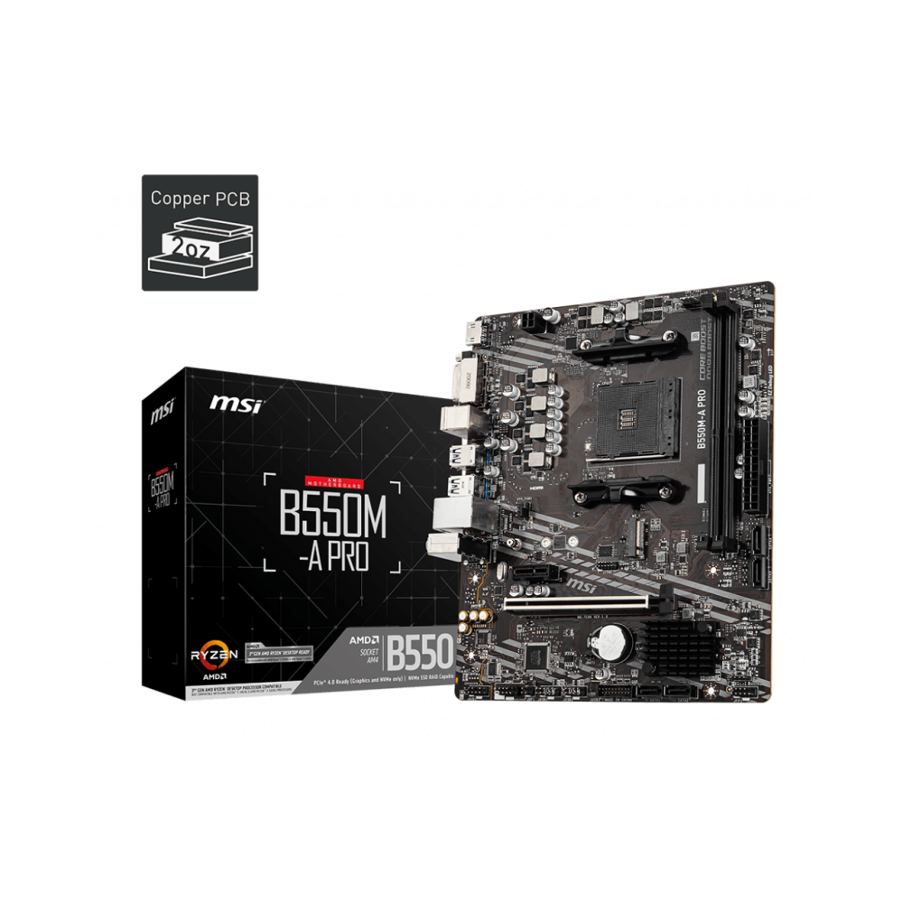 MSI B550M-A PRO AMD AM4 micro ATX