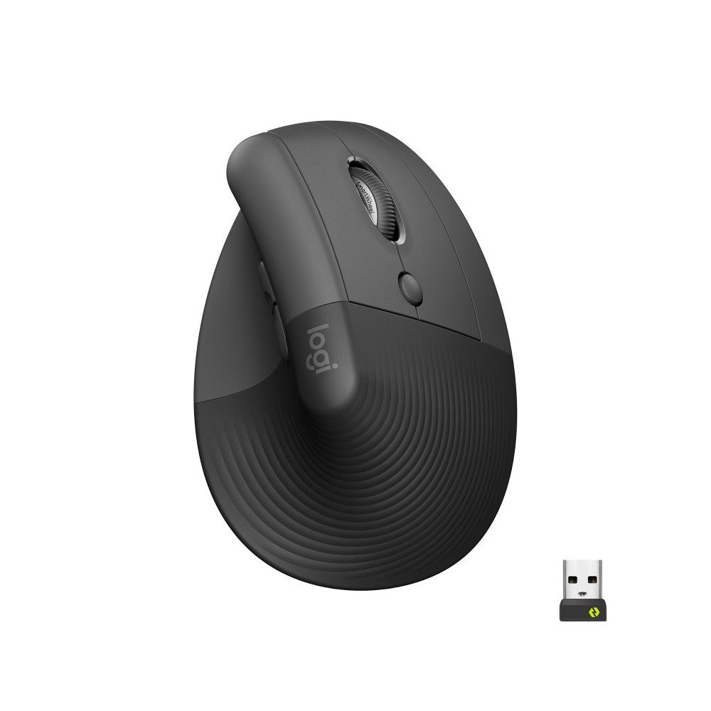 Logitech Lift ratón mano derecha RF Wireless + Bluetooth Óptico 4000 DPI