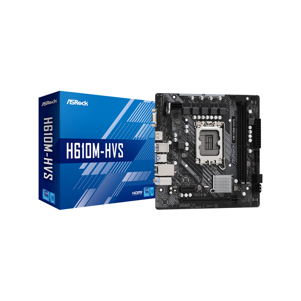 Asrock H610M-HVS Intel H610 LGA 1700 micro ATX