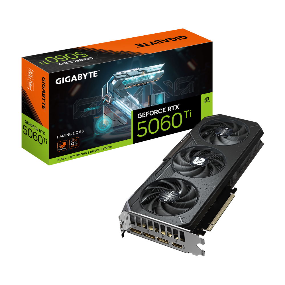 GIGABYTE GeForce RTX 5060 Ti GAMING OC 8G Tarjeta Gráfica
