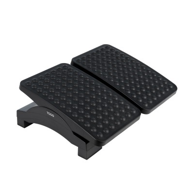 TooQ Reposapiés Ajustable en Altura e Inclinación