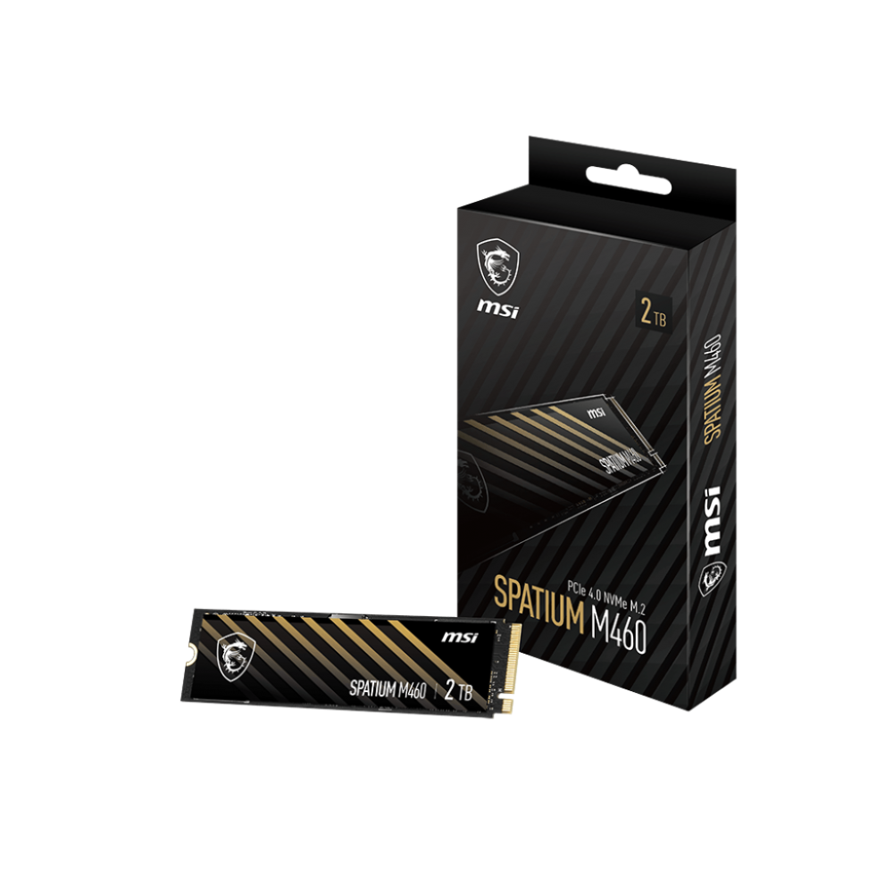 MSI Spatium M460 PCIe 4.0 NVMe M.2 1 TB PCI Express 4.0 3D NAND
