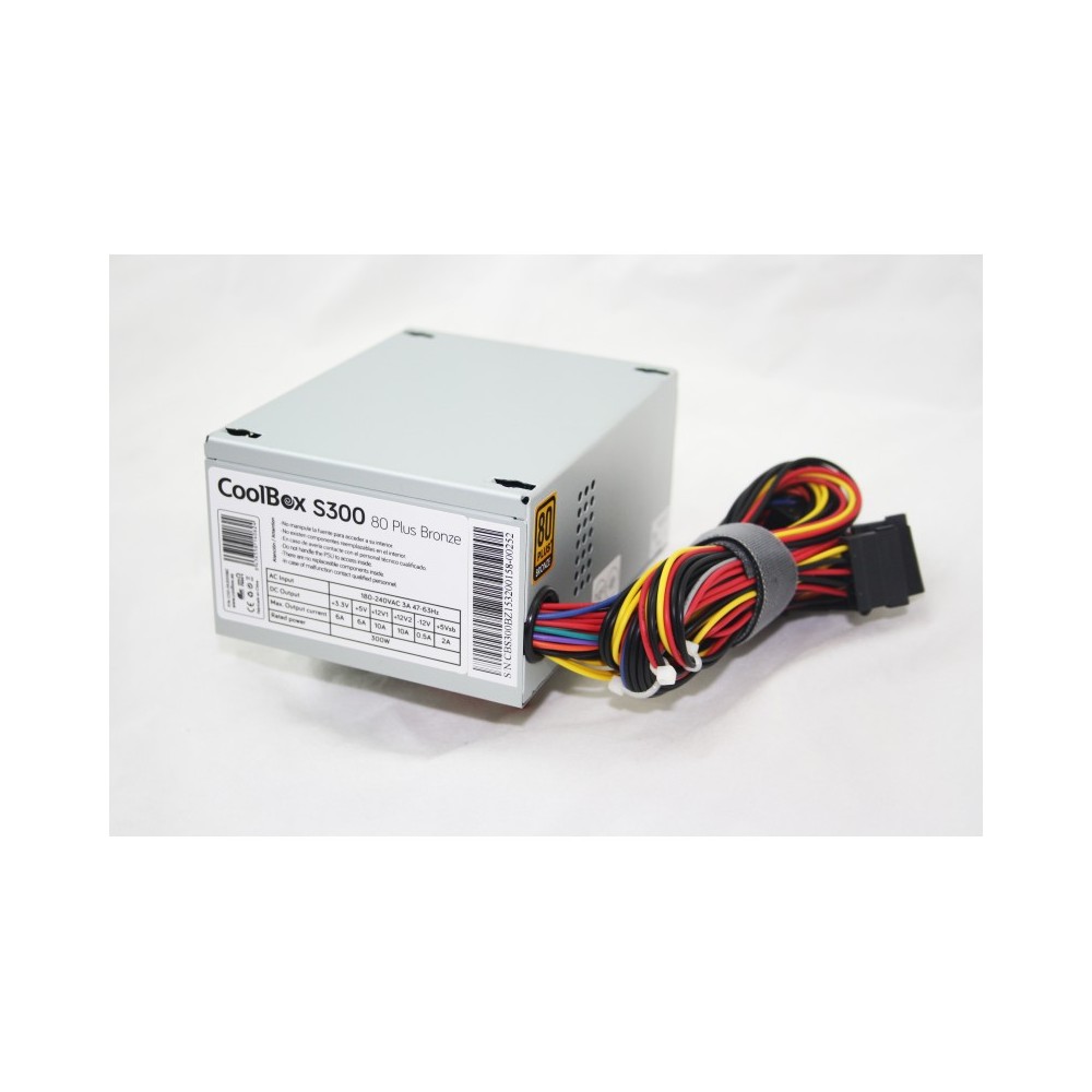 CoolBox S300 unidad de fuente de alimentación 300 W SFX Plata CoolBox S300 unidad de fuente de alimentación 300 W SFX Plata