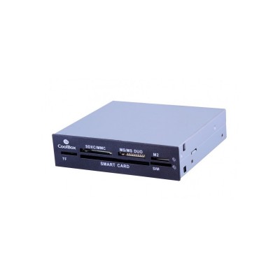 CoolBox COO-CR606 lector de tarjeta Interno Negro, Gris USB 2.0