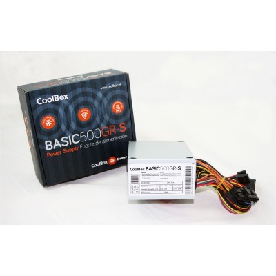 CoolBox BASIC500GR-S unidad de fuente de alimentación 500 W SFX Blanco