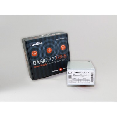 CoolBox BASIC500GR-S unidad de fuente de alimentación 500 W SFX Blanco