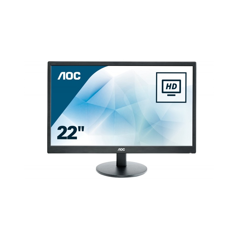 AOC Basic-line E2270SWN LED display 54,6 cm (21.5") 1920 x 1080 Pixeles Full HD LCD Plana Negro AOC Basic-line E2270SWN LED display 54,6 cm (21.5") 1920 x 1080 Pixeles Full HD LCD Plana Negro