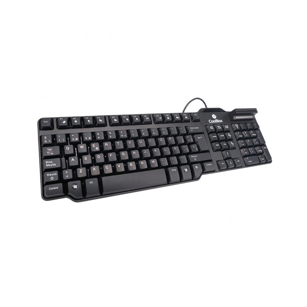 CoolBox COO-TEC02DNI teclado USB QWERTY Español Negro CoolBox COO-TEC02DNI teclado USB QWERTY Español Negro