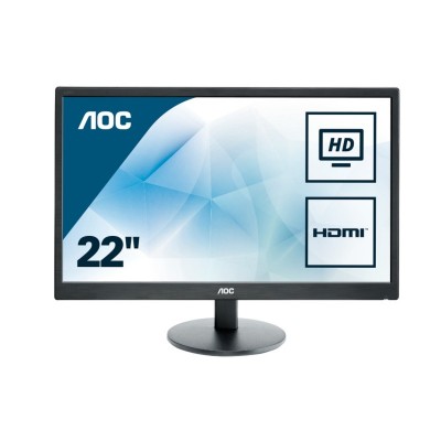 AOC Basic-line E2270SWHN LED display 54,6 cm (21.5") 1920 x 1080 Pixeles Full HD Plana Mate Negro